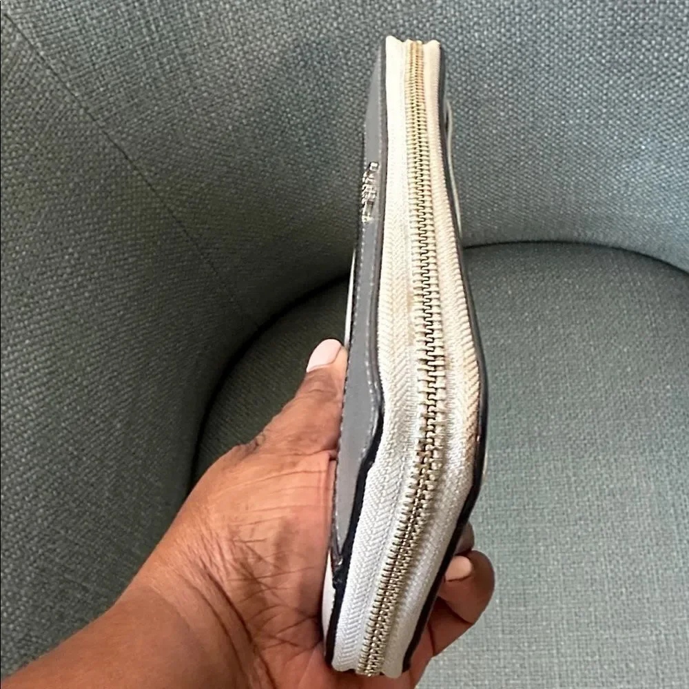 Coach Ashley Leather Zip Around Wallet